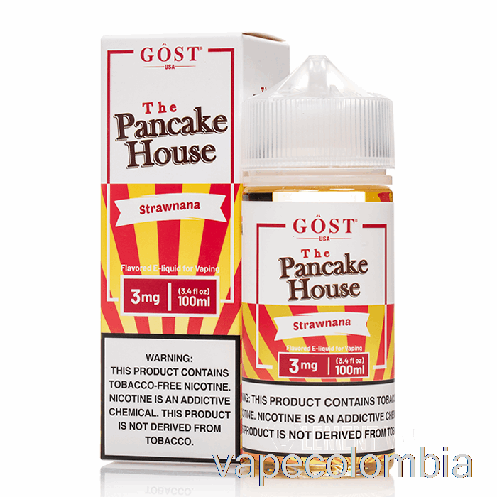 Kit Completo De Vapeo Strawnana - The Pancake House - Gost Vapor - 100ml 0mg